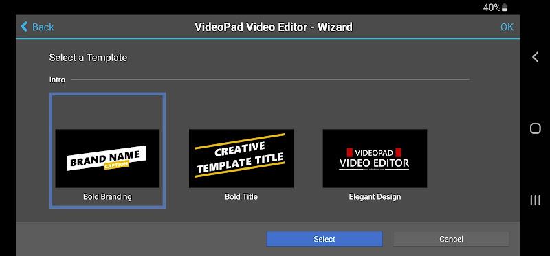 VideoPad Video Editor 스크린샷 2