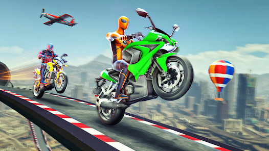 Super Hero Game - Bike Game 3D Capture d'écran 2