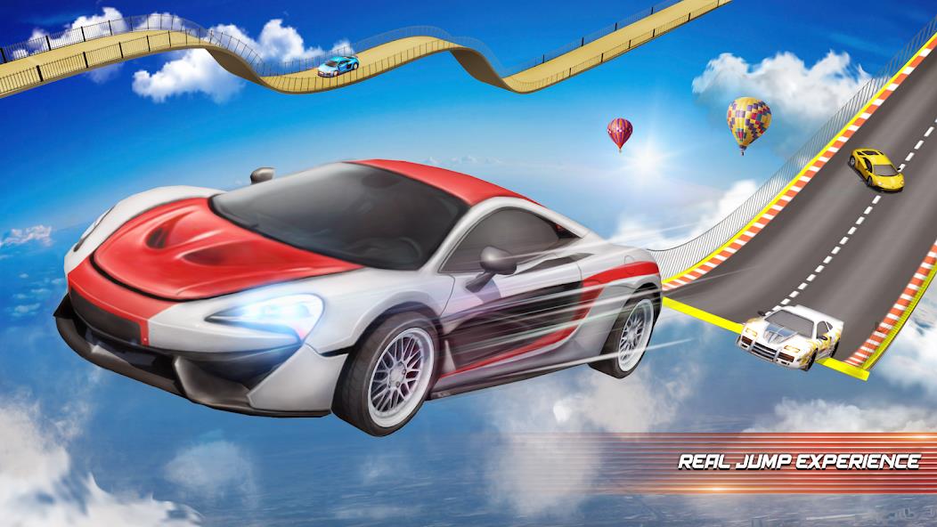 Mega Ramp Car Racing Master 3D Mod 스크린샷 1