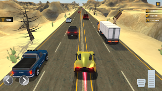 Heavy Traffic Rider Car Game Captura de pantalla 1