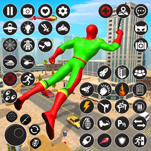 Rope Superhero Games Rope Hero 스크린샷 1