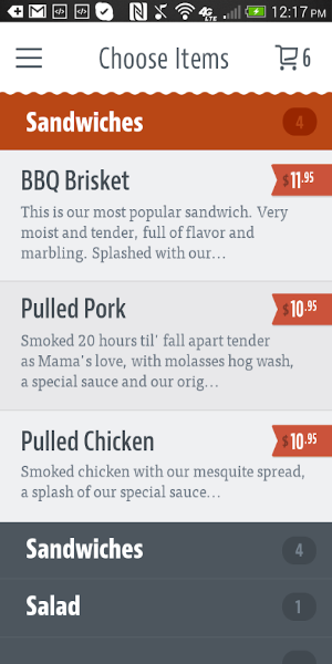 Moose Creek BBQ应用截图第3张