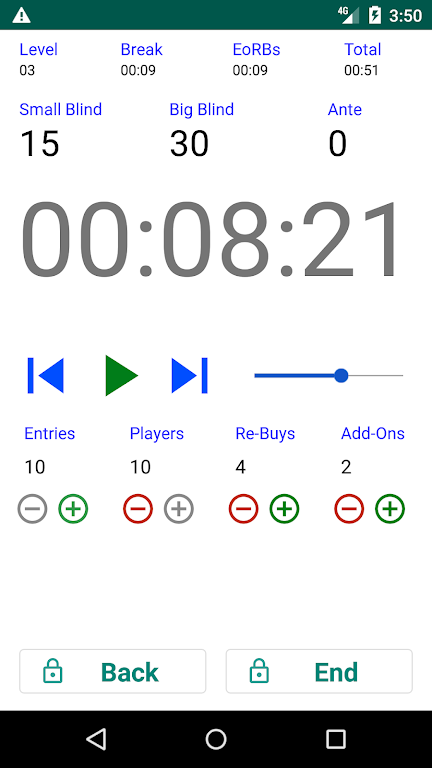 Easy Poker Tournament Timer 스크린샷 3