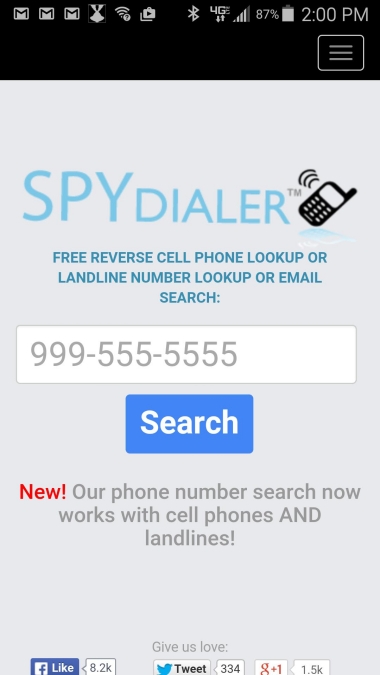 Spy Dialer Captura de tela 1