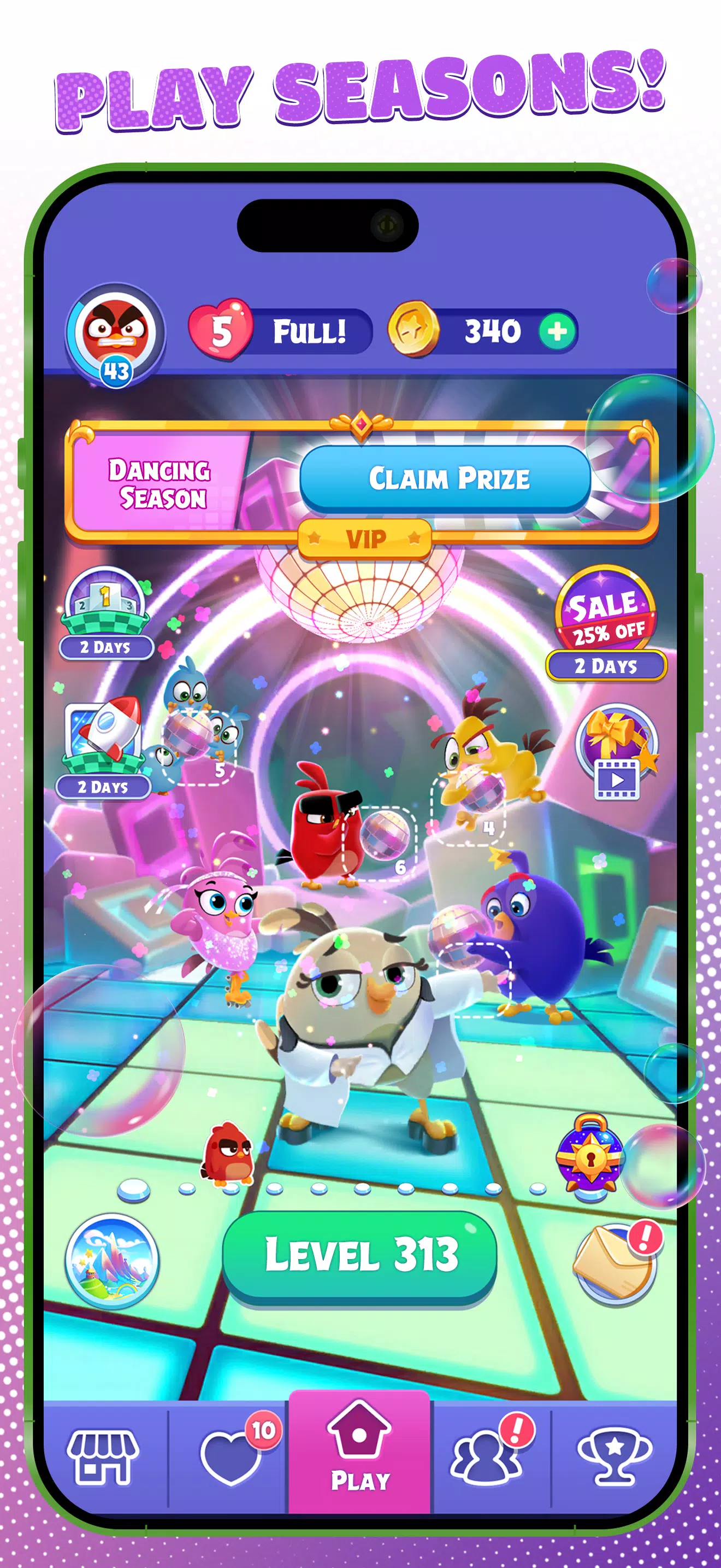 Angry Birds Dream Blast 스크린샷 3