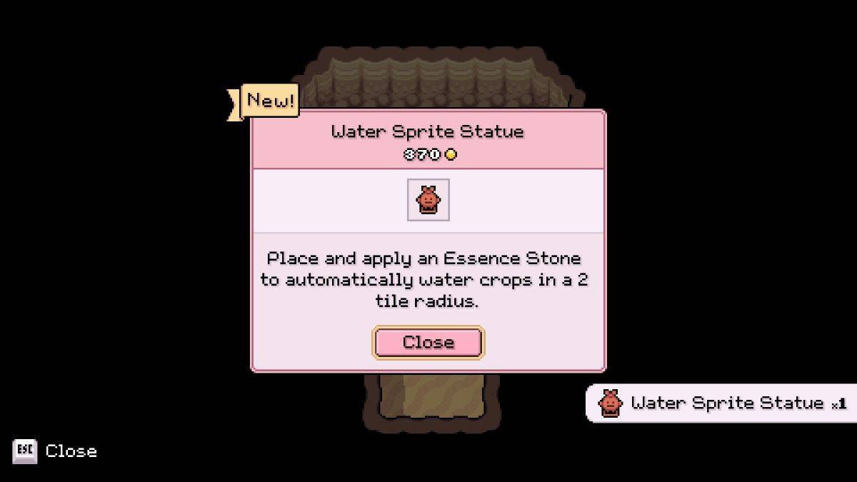 Water Sprite Statue description