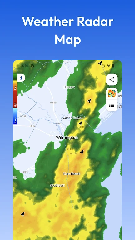 Weather Radar RainViewer स्क्रीनशॉट 1