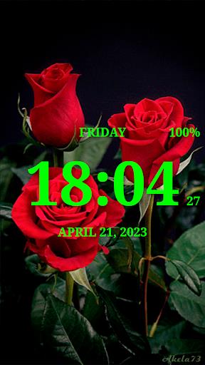 Digital Clock Live Wallpaper-7 Скриншот 1