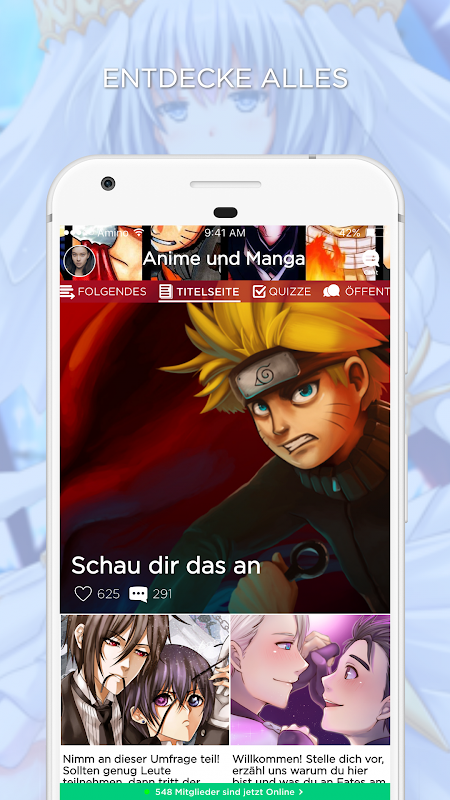 Anime und Manga Amino Deutsch Screenshot 3