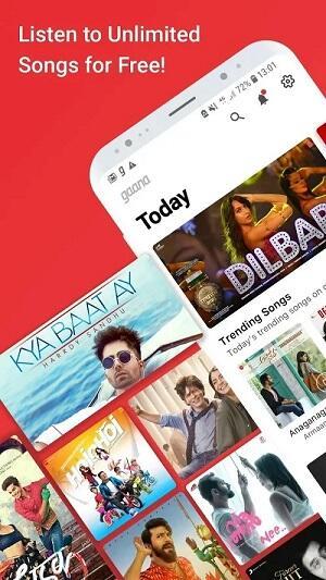 Gaana: MP3 Songs, Music App Captura de pantalla 4