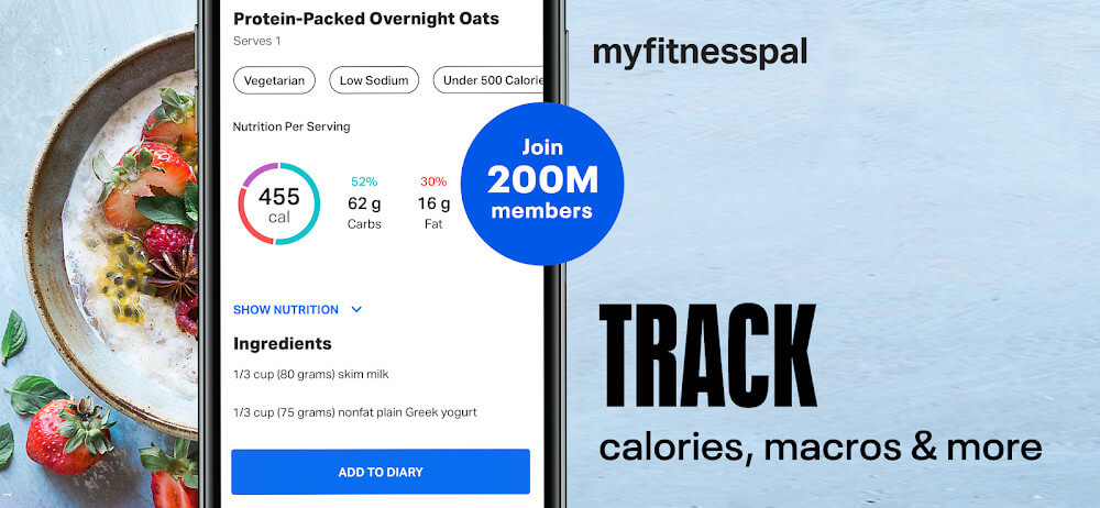 MyFitnessPal Mod Capture d'écran 1