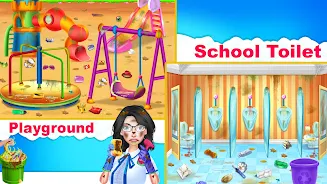 School Cleanup - Cleaning Game應用截圖第4張