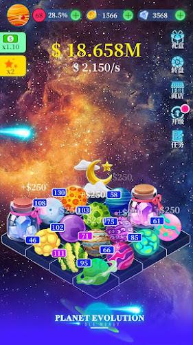 Planet evolution:idle merge Скриншот 2