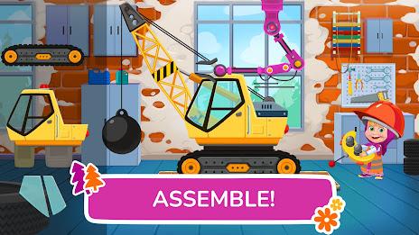 Masha and the Bear truck games Captura de tela 1