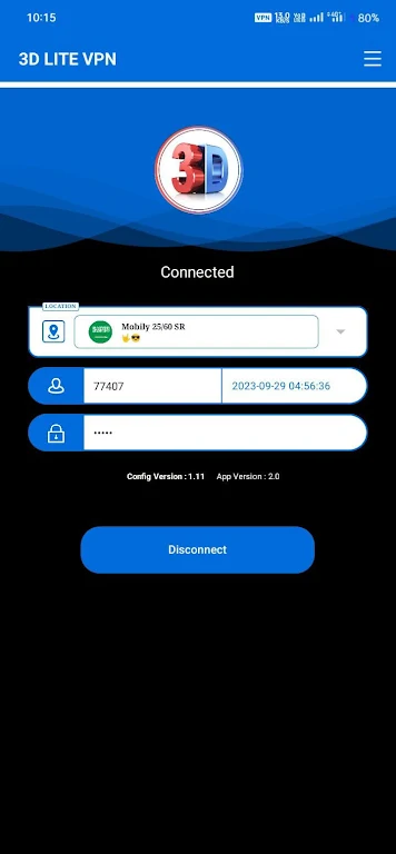 3D LITE VPN スクリーンショット 2
