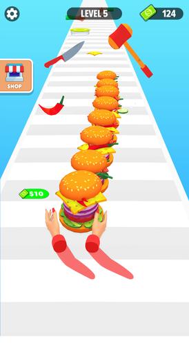 Burger Stack Run Game Captura de pantalla 3