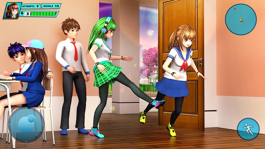 School Love Life: Anime Games स्क्रीनशॉट 1