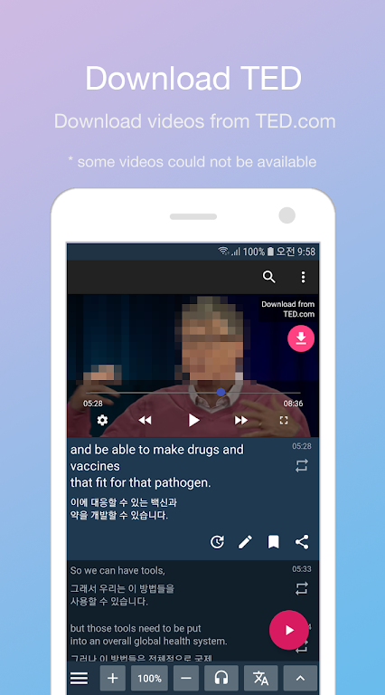 LingoTube - 適合語言學習者的雙字幕播放器應用截圖第3張