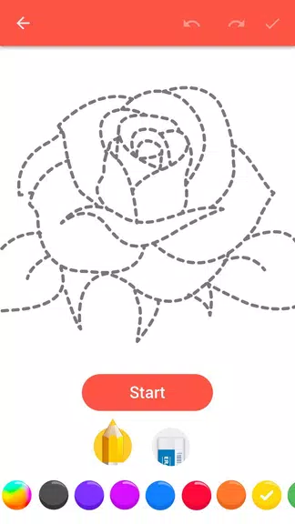 How To Draw Flowers स्क्रीनशॉट 1