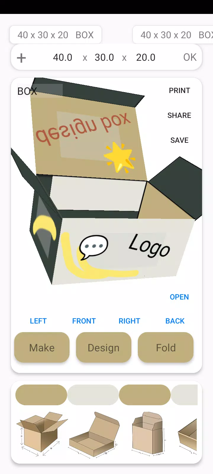 Box Maker Template Creator Pro 스크린샷 1