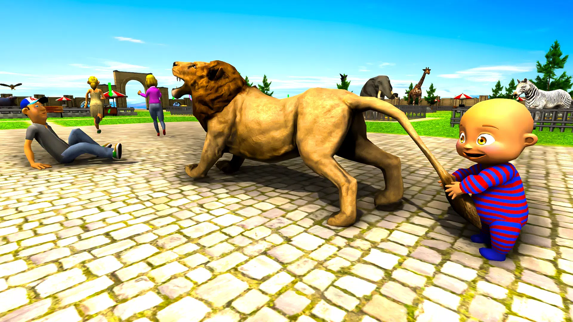 Naughty Baby 3D: Daddy Zoo Fun Capture d'écran 3