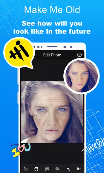 Make Me Old - Aged Face Maker Screenshot 1