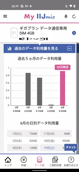 My IIJmio應用截圖第4張