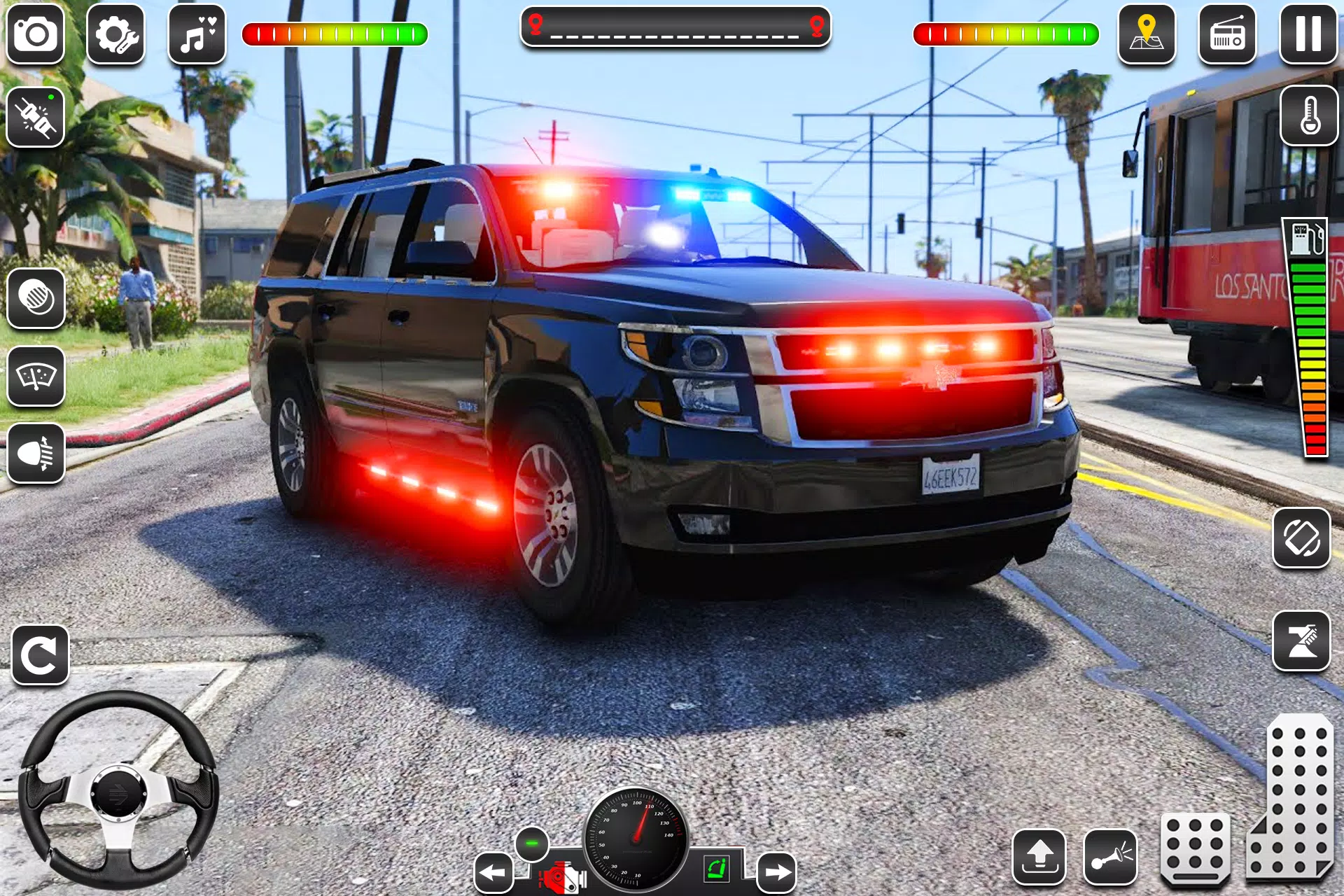 US Police Car Chase Game 3D Captura de tela 4