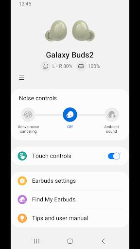 Galaxy Buds2 Manager Скриншот 1