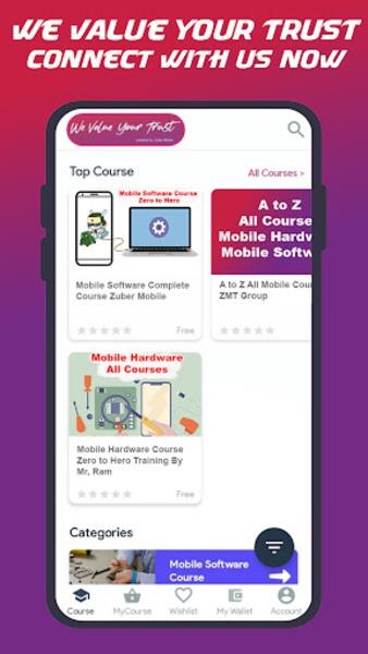 Zuber Mobile Courses Capture d'écran 4