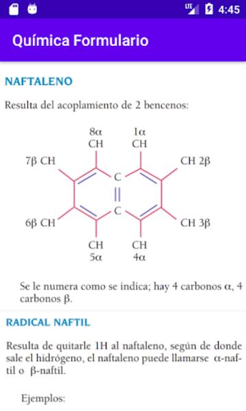 Química Formulario Screenshot 1