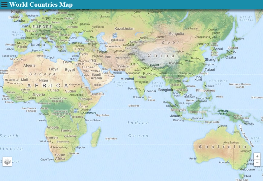 World Countries Map Capture d'écran 4