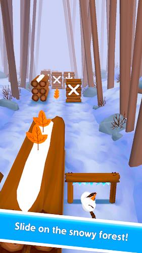 Snowman Rush: Frozen run Captura de tela 3