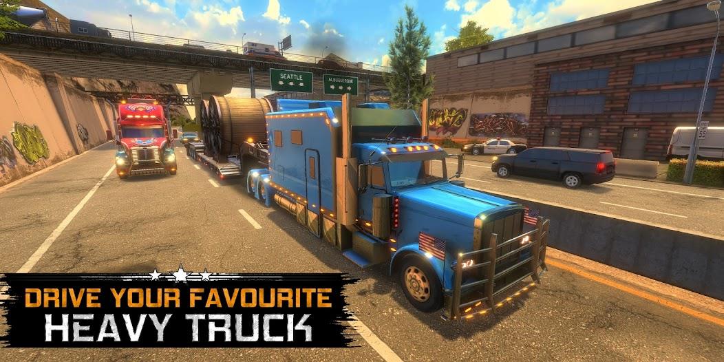 Truck Simulator USA Revolution Mod Captura de tela 1