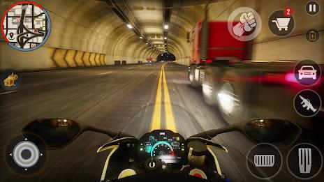 Highway Bike Riding & Racing Screenshot 2
