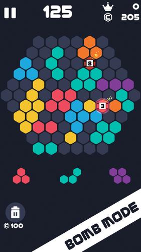 Hexa Brick: Hexagon Block 1010 Captura de tela 3