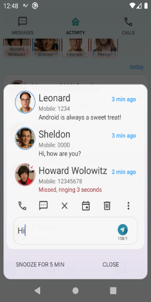 Smart Notify - Dialer & SMS Capture d'écran 2