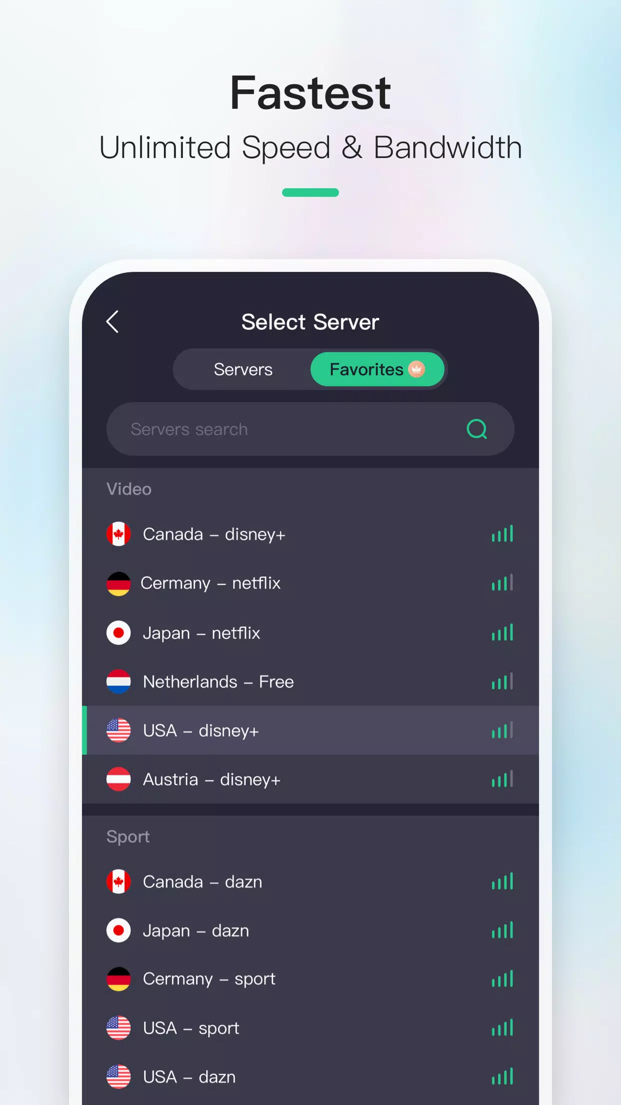 Now VPN Capture d'écran 4