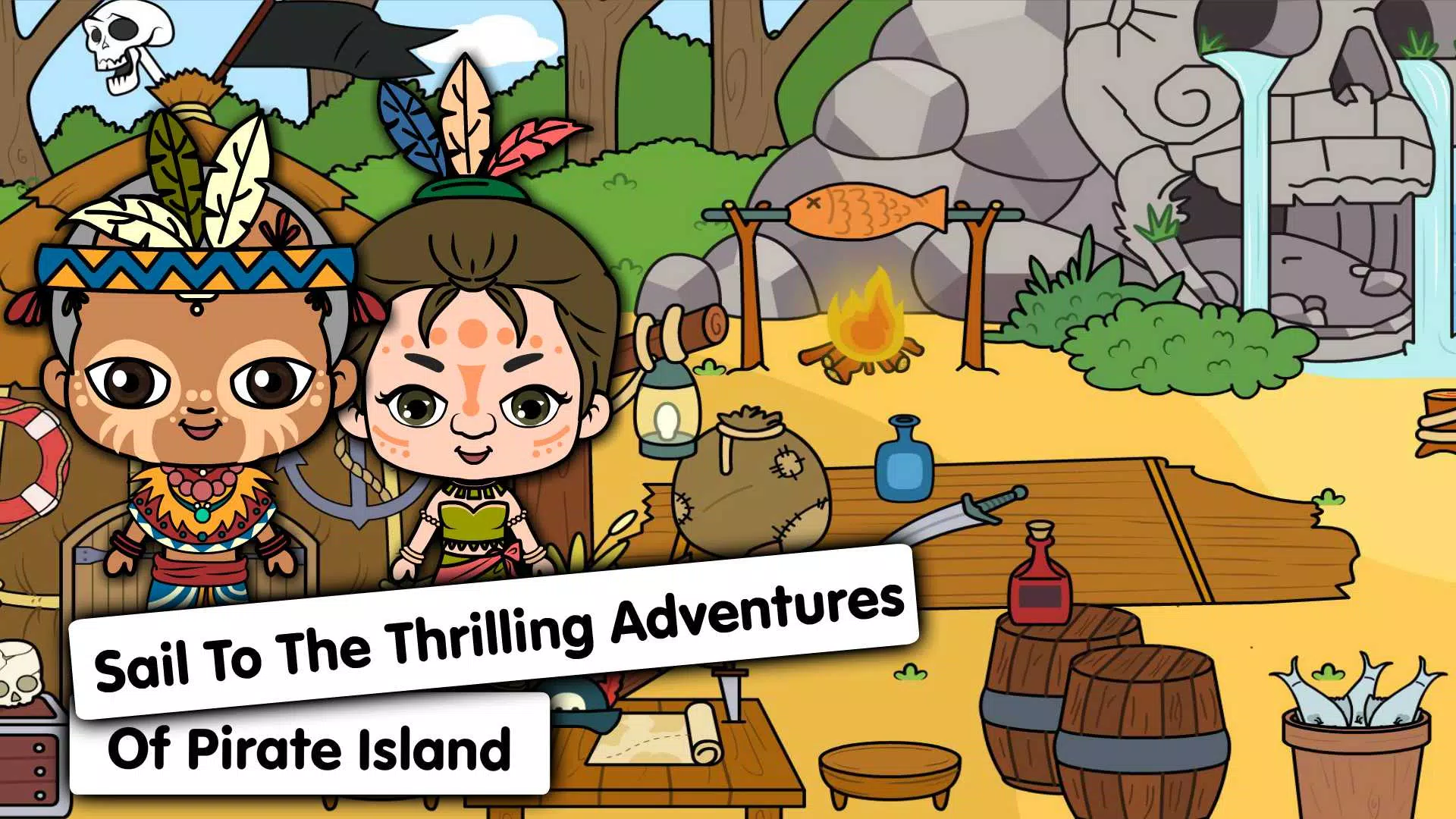 My Pirate Town: Treasure Games 스크린샷 1