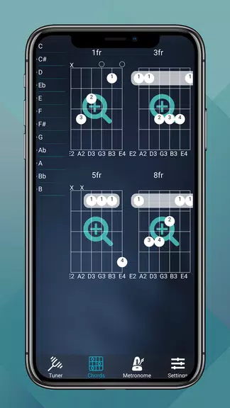 Guitar Tuner, Acoustic & Bass स्क्रीनशॉट 3