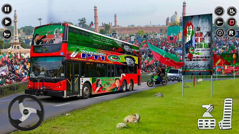 Imran Khan Election Bus Sim 3D Captura de tela 1