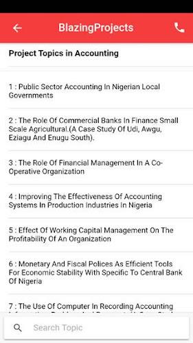 Project topics app - final yea Screenshot 2