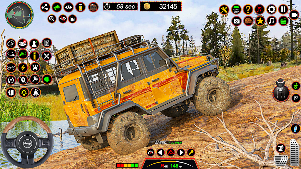 4x4 Jeep Driving Offroad Games Captura de tela 1