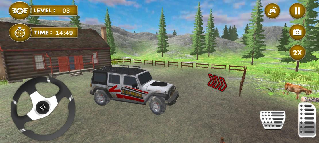 4x4 Mud Jeep Driving Games 3D स्क्रीनशॉट 2