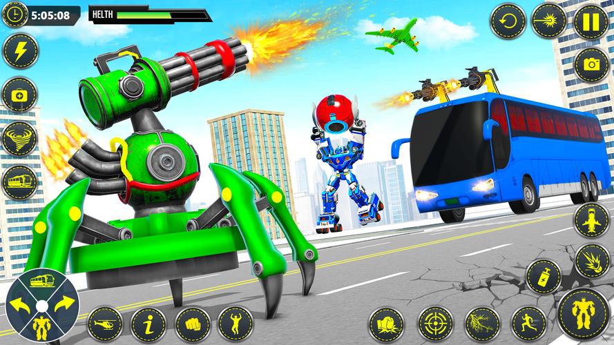 School Bus Robot Car Game應用截圖第4張