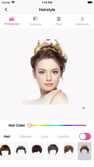 Hair Makeover-modiface・haircut Screenshot 3
