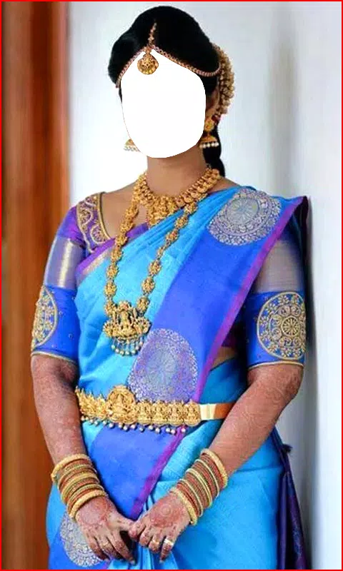 South Indian Women Saree Photo スクリーンショット 2