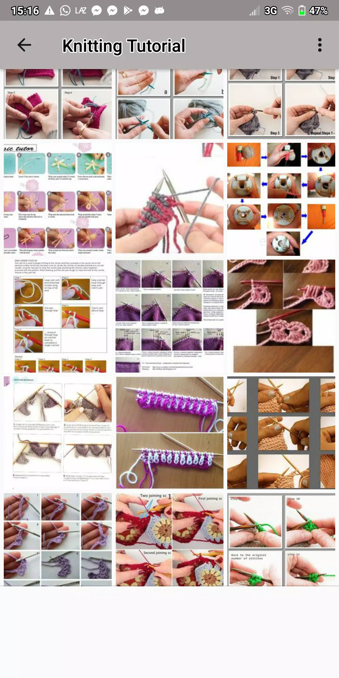 Knitting Tutorial Screenshot 4