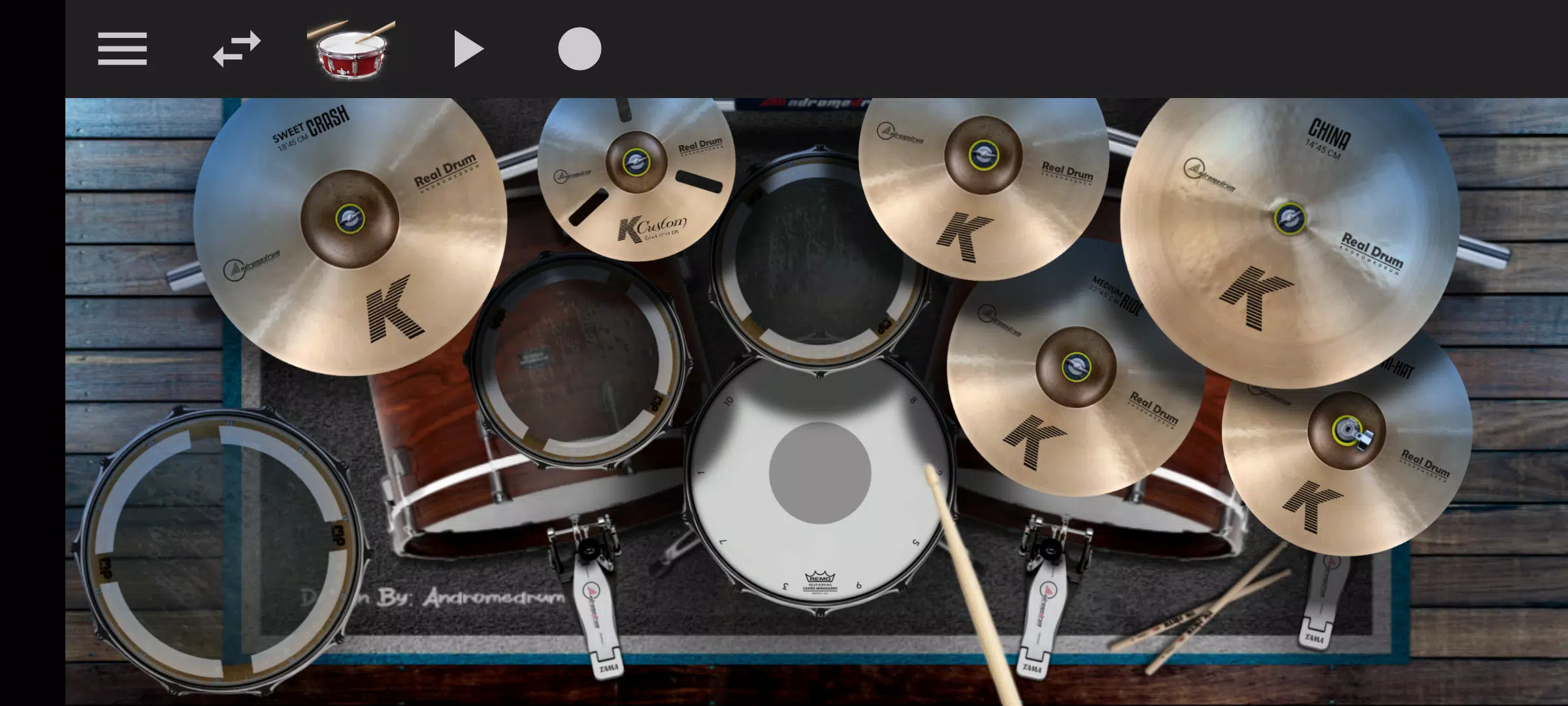 MEGA DRUM: Bateria Virtual Captura de tela 1