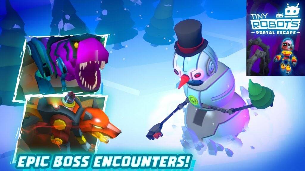 이제 Android에서 Tiny Robots Portal Escape 3D